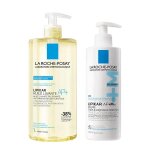 La roche - posay lipikar routine peau s�che huile lavante ap + relipidante 1l & baume ap + max triple ...
