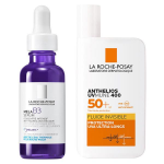 La roche posay routine anti - tches mela b3 srum 30ml & anthelios uvmune 400 fluide invisible spf50 ...