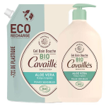 Rog cavaills gel bain douche surgras alo vera bio 1l + co - recharge bio 1l