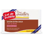 Rog cavaills savon surgras extra doux lait de rose lot de 2 x 250g