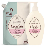 Rog cavailles soin naturel toilette intime extra - doux 500ml + eco - recharge 500ml