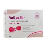 Saforelle protections coupe menstruelle cup protect taille 1, 2 unit�s