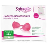 Saforelle protections coupe menstruelle cup protect taille 2 - 2 unit�s