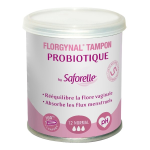 Saforelle protections tampon florgynal probiotique normal 12 unités Saforelle protections tampon florgynal probiotique normal 12 unités