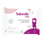 Saforelle soin & hygine miss lingettes intimes biodgradables 25 lingettes