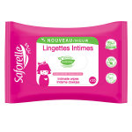 Saforelle soin & hygine miss lingettes intimes biodgradables 25 lingettes