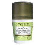 Sanoflore dodorant fracheur citrus roll - on 24h bio 50ml