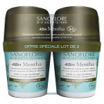 Sanoflore d�odorant fra�cheur anti - traces mentha roll - on 48h bio lot de 2 x 50ml
