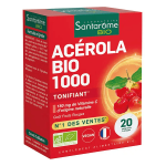 Santarome bio ac�rola bio 1000 vitamine c naturelle 20 comprim�s � croquer