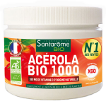 Santarome bio - acrola bio 1000 - vitamine c naturelle - 60 comprims  croquer