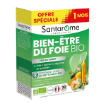 Santarome bio - bien - etre du foie - aide � la digestion - 30 ampoules
