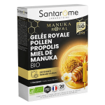 Santarome bio - gel�e royale pollen propolis miel de manuka bio - 20 ampoules