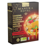 Santarome bio ginseng guarana acrola miel de manuka bio 20 ampoules