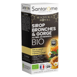 Santarome bio - sirop bronches & gorge miel de manuka bio - 125ml