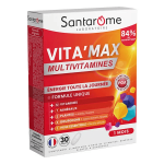 Santarome bio vita'max multivitamines energie et vitalit� 30 comprim�s