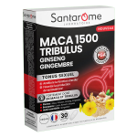 Santarome - maca 1500 tribulus ginseng gingembre - tonus sexuel - 30 comprimés Santarome - maca 1500 tribulus ginseng gingembre - tonus sexuel - 30 comprimés