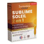 Santarome - sublime soleil - autobronzant & prparateur solaire - 20 ampoules