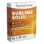 Santarome - sublime soleil - autobronzant & pr�parateur solaire - 20 ampoules