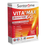 Santarome vita'max booster 6g anti fatigue fortement dos� 20 ampoules