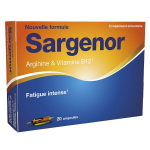 Sargenor argenine, vitamine b12 compl�ment alimentaire 20 ampoules buvables