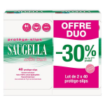 Saugella cotton touch protge - slip hypoallergnique et doux 2 packs de 40
