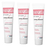Saugella crme douceur hydratante intime apaise les dmangeaisons - lot 3x30ml