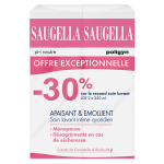 Saugella poligyn apaisant emollient soin lavant intime mnopause - 2x250ml