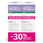 Saugella triple protection soin lavant intime inconforts intimes - 2x250 ml