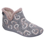 Scholl chaussures chaussons creamy bootie gris rose taille 42