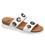 Scholl chaussures de confort mules lara blanc taille 35