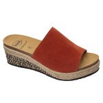 Scholl chaussures de confort mules malaga rouille taille 37