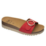 Scholl chaussures de confort mules malibu rouge taille 42