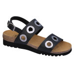 Scholl chaussures de confort sandales lara noir taille 40