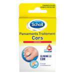Scholl pansements traitement cors 8 pansements