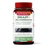 Shilajit acide fulvique b6 d3 zinc energie, immunit� et concentration 60 g�lules