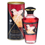 Shunga huile chauffante aphrodisiaque vin pétillant fraise 100ml Shunga huile chauffante aphrodisiaque vin pétillant fraise 100ml