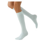 Sigvaris active loisirs chaussettes classe 2 long taille l bleu jean