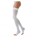 Sigvaris at2 bas auto - fixants pieds ouverts classe 2 normal taille 3 blanc