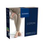 Sigvaris coton collant classe 2 long taille s noir