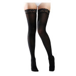 Sigvaris dynaven semi - opaque bas auto - fixants classe 2 normal taille xl - noir