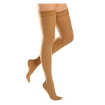 Sigvaris dynaven semi - opaque bas auto - fixants classe 3 long taille xl beige