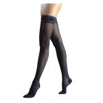 Sigvaris styles motifs rsilles bas auto - fixants classe 2 long taille m noir
