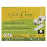 Silver care tampon en coton régulier bio 18 unités Silver care tampon en coton régulier bio 18 unités