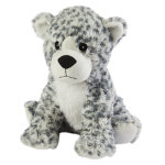 Soframar bouillotte cozy peluche léopard blanc Soframar bouillotte cozy peluche léopard blanc