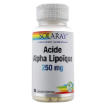 Solaray acide alpha lipoïque 250mg 30 gélules végétales Solaray acide alpha lipoïque 250mg 30 gélules végétales