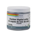 Solaray charbon vgtal activ de coques de noix de coco 150g