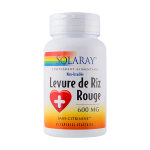 Solaray levure de riz rouge 600mg 45 capsules vgtales