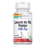 Solaray levure de riz rouge 600mg 45 capsules vgtales