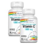 Solaray vitamine c 1000mg lot de 2 - 100 comprim�s