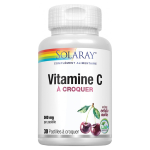 Solaray vitamine c 500mg 30 pastilles  croquer